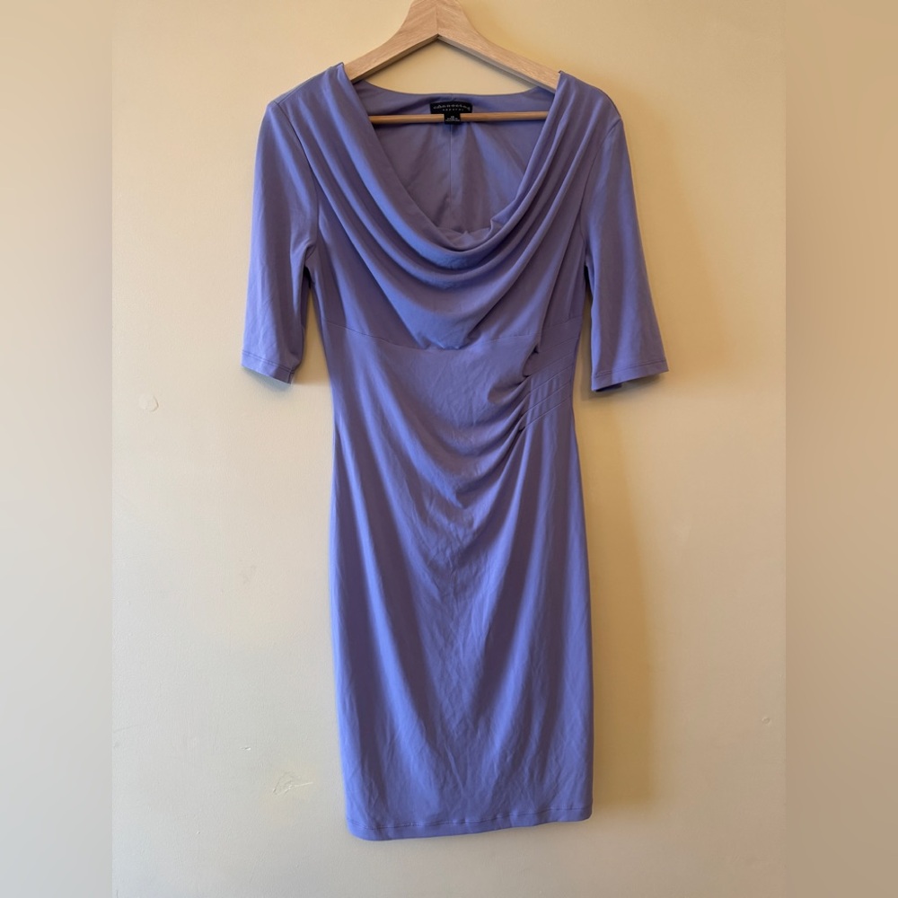 Connected Apparel Lavender Midi Dress